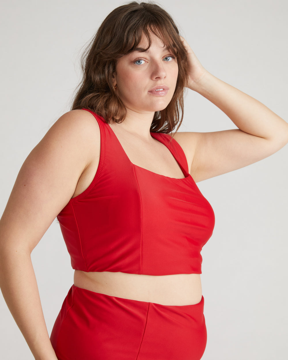 The Square Neck Bikini Top - Baywatch Red