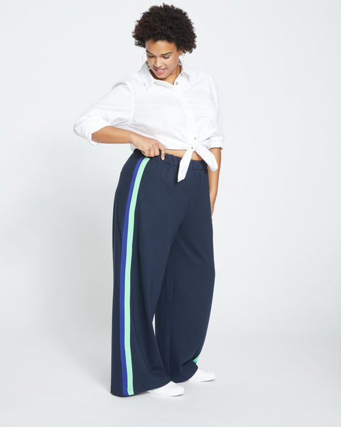 パンツ Stripe skert pant approved by siva Stephanie_Wide_Leg_Stripe_Pant