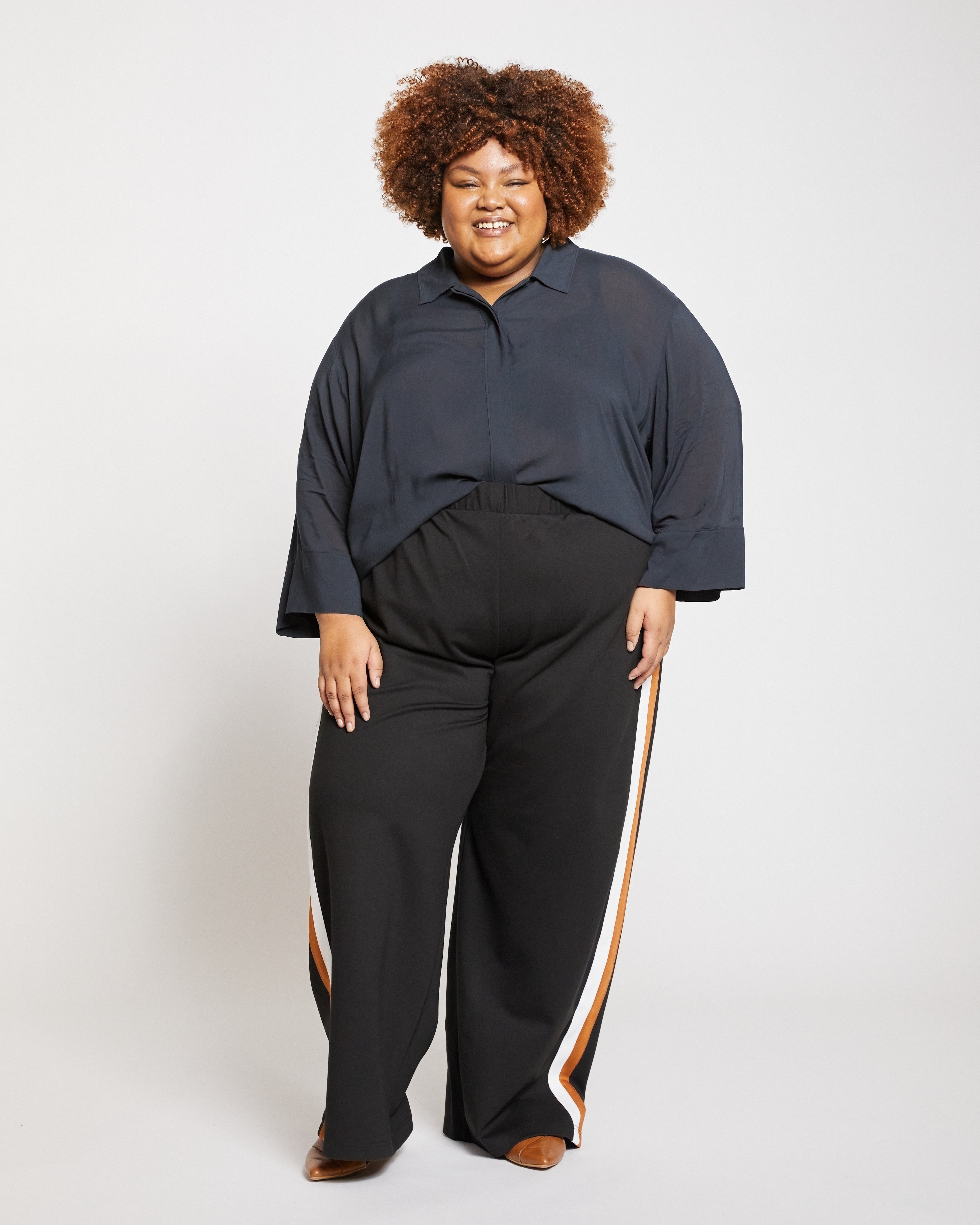 Stephanie Wide Leg Ponte Pants - Black Cherry – Universal Standard
