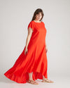 Sunset Linen Flounce Dress - Shoreline Sunset | Plus Size & Straight Size Women's Fashion | Universal Standard