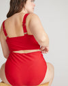 The Super High Bikini Bottom - Baywatch Red