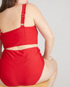 The Super High Bikini Bottom - Baywatch Red