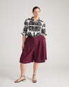 Seaport Tailored Linen Short - Acai