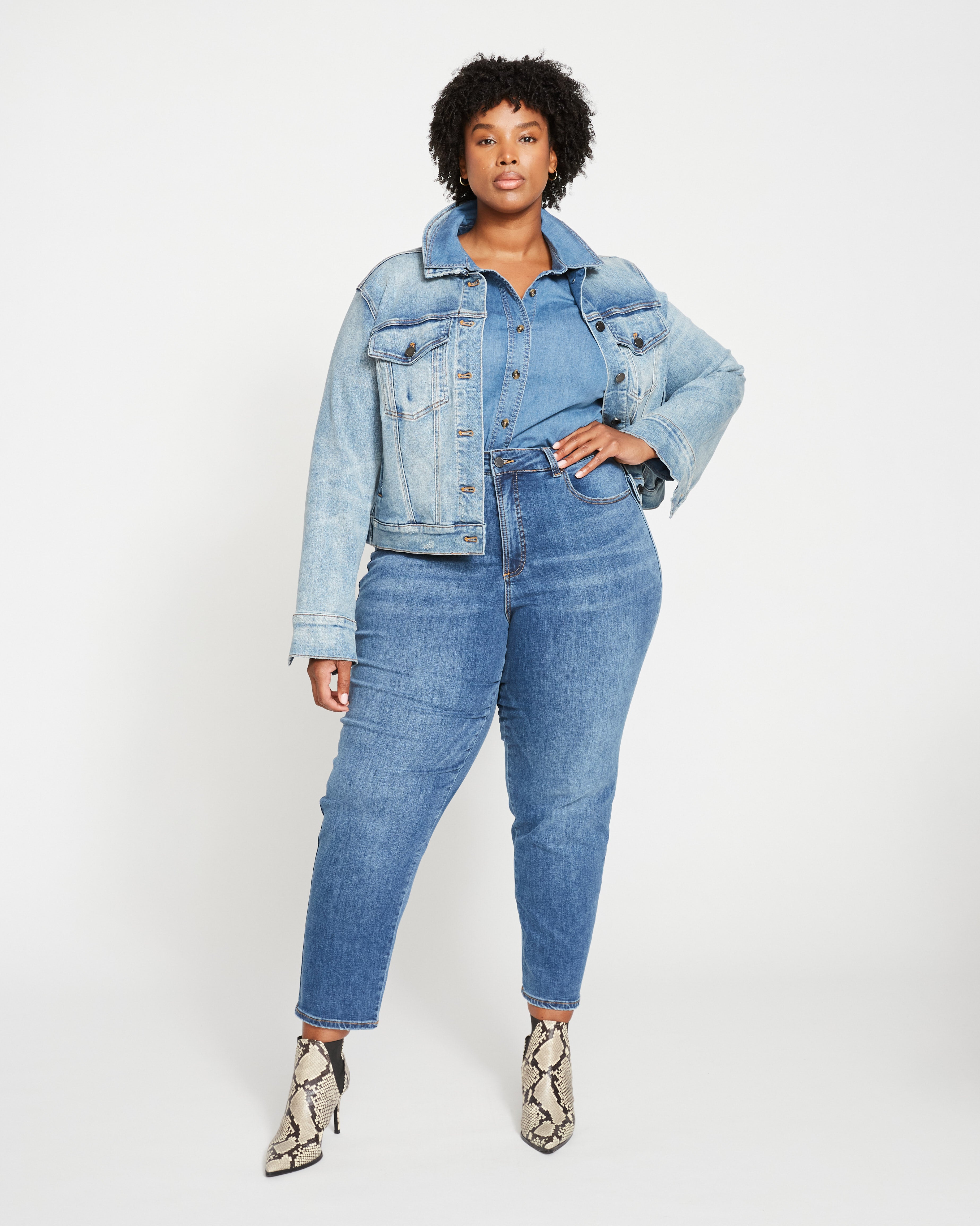 Kelsey Denim Jacket - Light Blue – Universal Standard