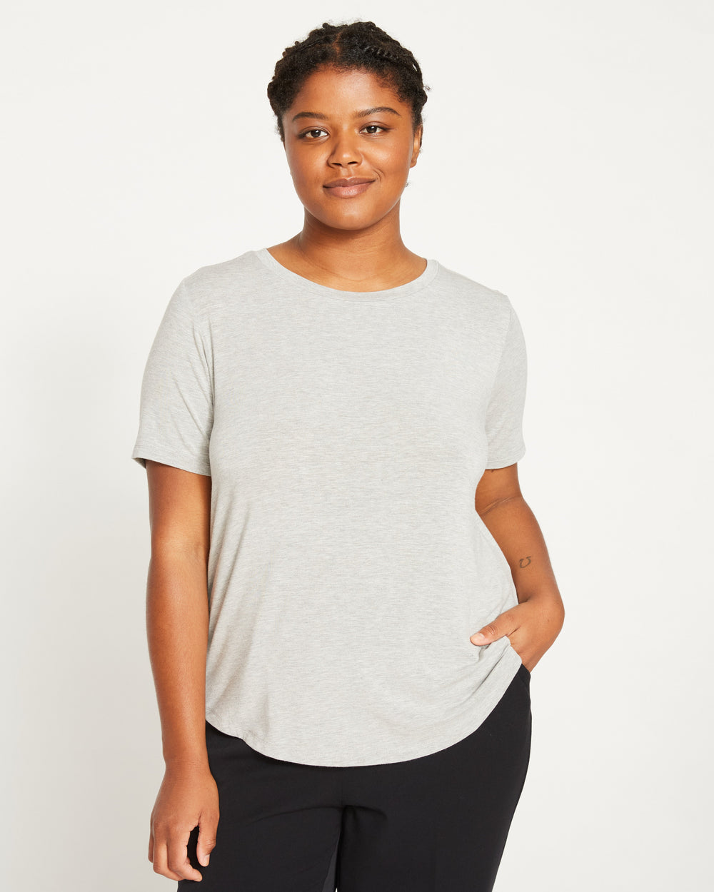 Signature Tee Rex - Heather Grey