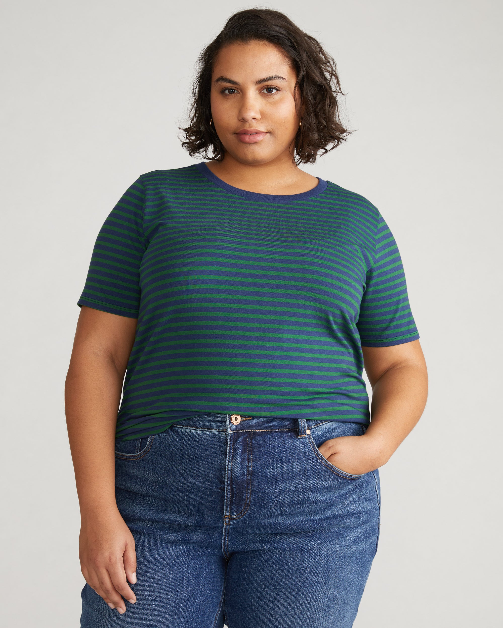 Tee Rex - Cenote/Jardin Stripe
