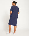 Teresa Liquid Jersey V-Neck Dress - Midnight | Plus Size & Straight Size Women's Fashion | Universal Standard