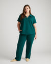 Varsity French Terry Polo Top - Botanic
