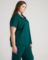 Varsity French Terry Polo Top - Botanic