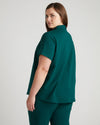 Varsity French Terry Polo Top - Botanic
