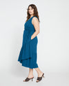 Tiered Twirl Wrap Dress - Ionian Blue