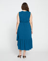 Tiered Twirl Wrap Dress - Ionian Blue