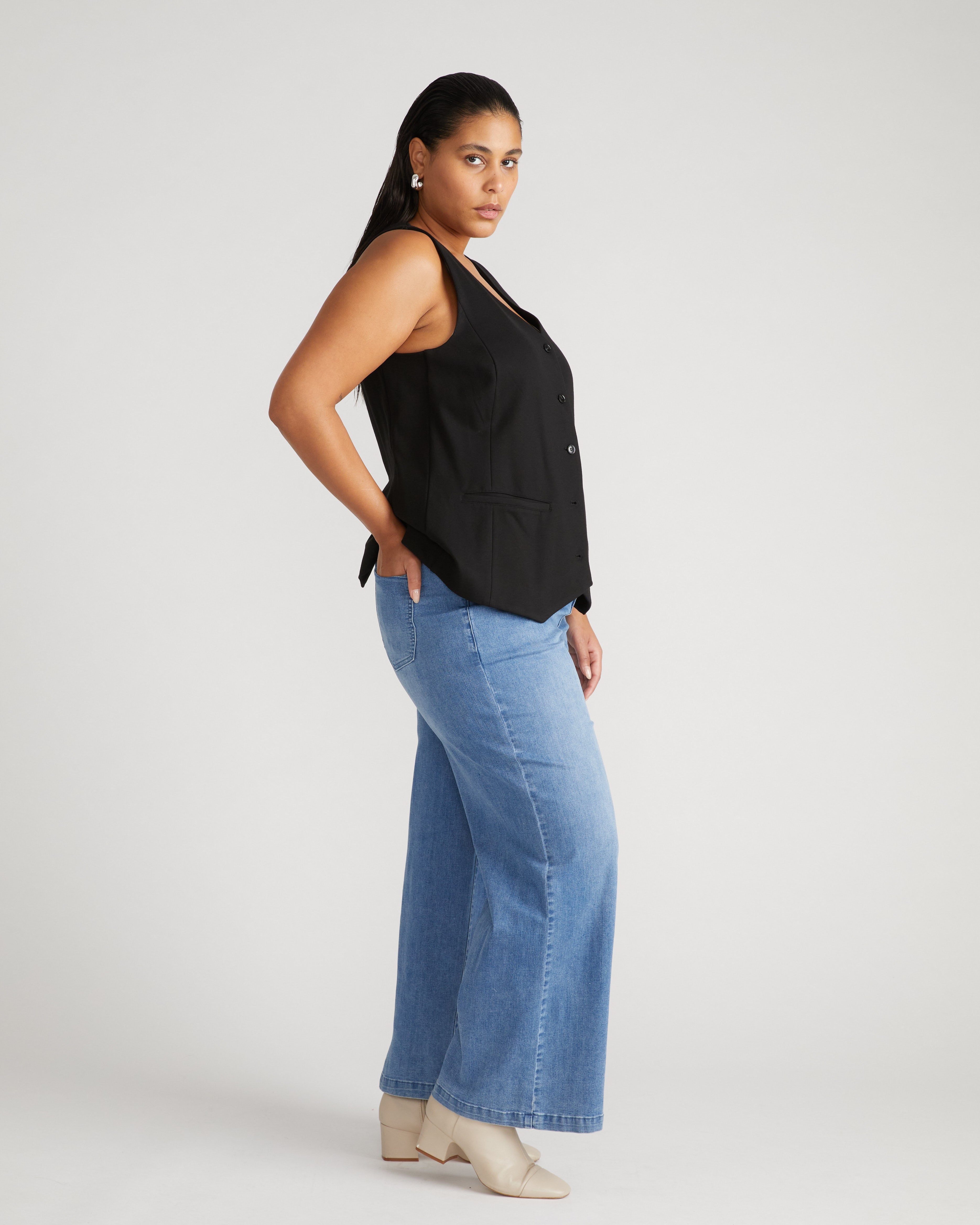 Taylor ComfortDenim Trouser Jeans - Brazil Blue – Universal Standard