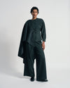 US x Abisola Wool Blend Cape - Obsidian Gray