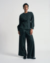 US x Abisola Ponte Wrap Pants - Obsidian Gray | Plus Size & Straight Size Women's Fashion | Universal Standard