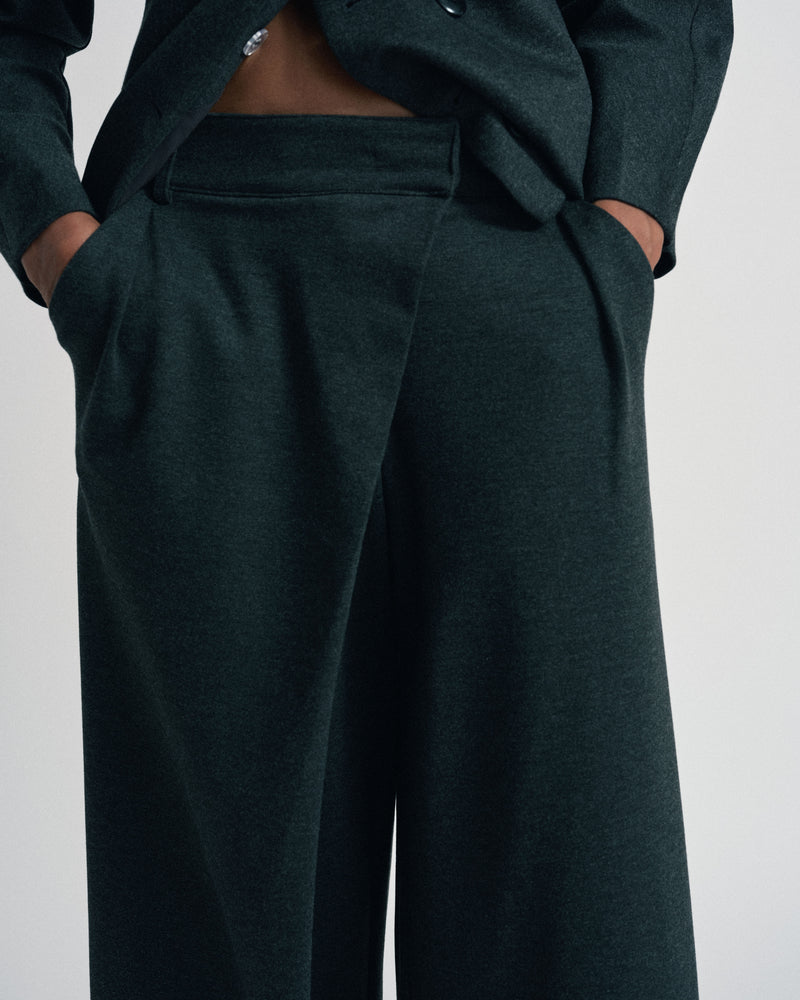 US x Abisola Ponte Wrap Pants - Obsidian Gray | Plus Size & Straight Size Women's Fashion | Universal Standard