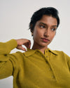 US x Abisola Polo Sweater - Martini Olive
