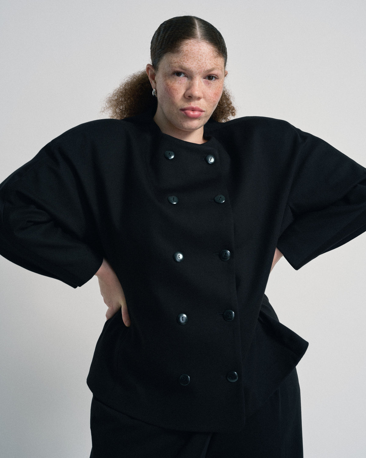 US x Abisola Ponte Blazer - Black | Plus Size & Straight Size Women's Fashion | Universal Standard