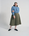 US x Abisola Faux Suede Skirt - Capulet Olive | Plus Size & Straight Size Women's Fashion | Universal Standard