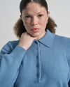 US x Abisola Polo Sweater - Abisola Blue