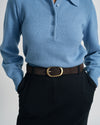 Oval Buckle Suede Belt - Brown/Gold | Plus Size & Straight Size Women's Fashion | Universal Standard
