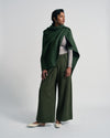 US x Abisola Ponte Wrap Pants - Kombu Green | Plus Size & Straight Size Women's Fashion | Universal Standard