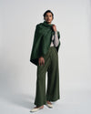 US x Abisola Ponte Wrap Pants - Kombu Green | Plus Size & Straight Size Women's Fashion | Universal Standard