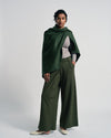 US x Abisola Ponte Wrap Pants - Kombu Green | Plus Size & Straight Size Women's Fashion | Universal Standard