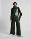 US x Abisola Wool Blend Cape - Kombu Green