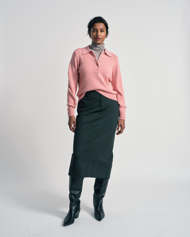 US x Abisola Ponte Pencil Skirt - Obsidian Gray | Plus Size & Straight Size Women's Fashion | Universal Standard