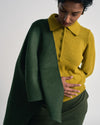 US x Abisola Wool Blend Cape - Kombu Green