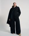 US x Abisola Wool Blend Cape - Black