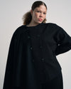 US x Abisola Wool Blend Cape - Black