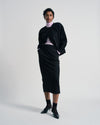 US x Abisola Ponte Pencil Skirt - Black | Plus Size & Straight Size Women's Fashion | Universal Standard