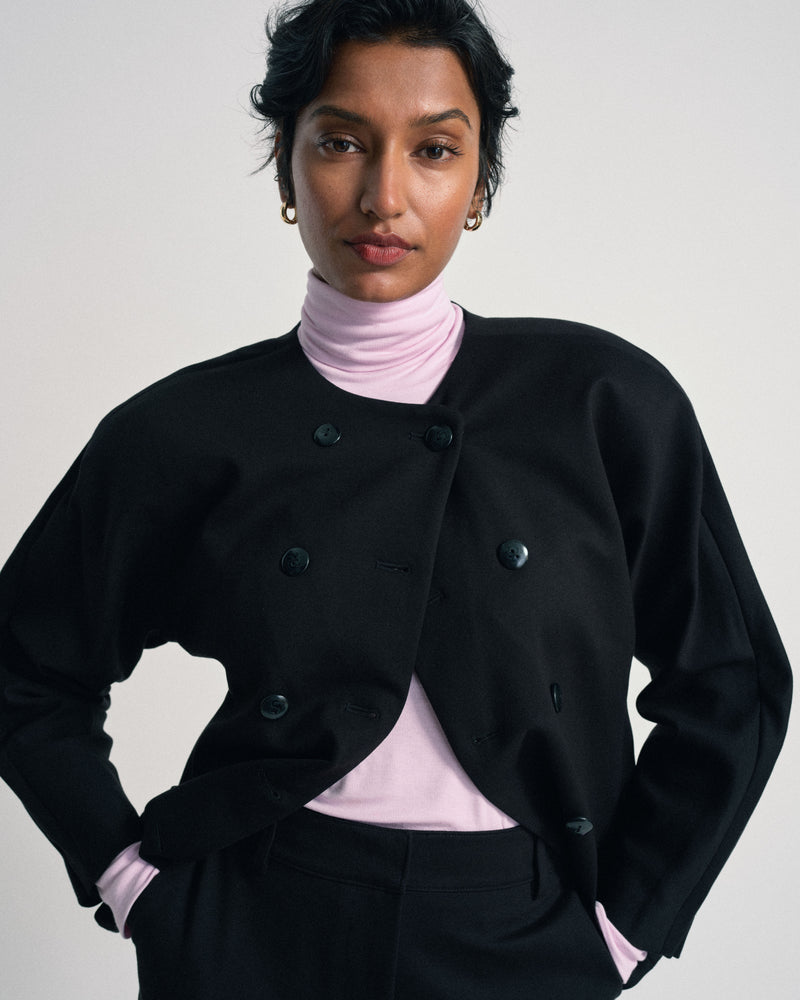 US x Abisola Ponte Blazer - Black | Plus Size & Straight Size Women's Fashion | Universal Standard