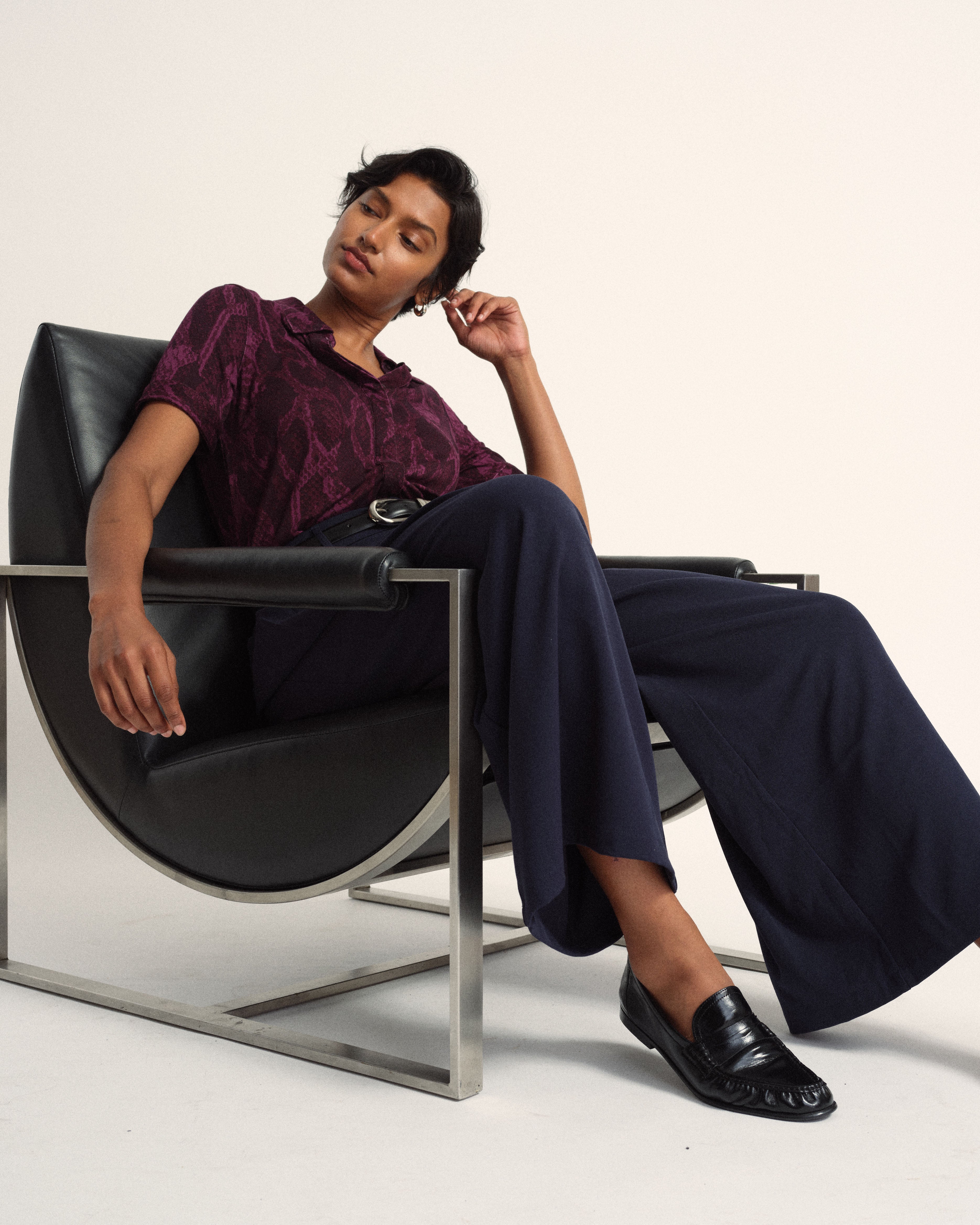 All Day Palais Wide Leg Pants - Navy – Universal Standard