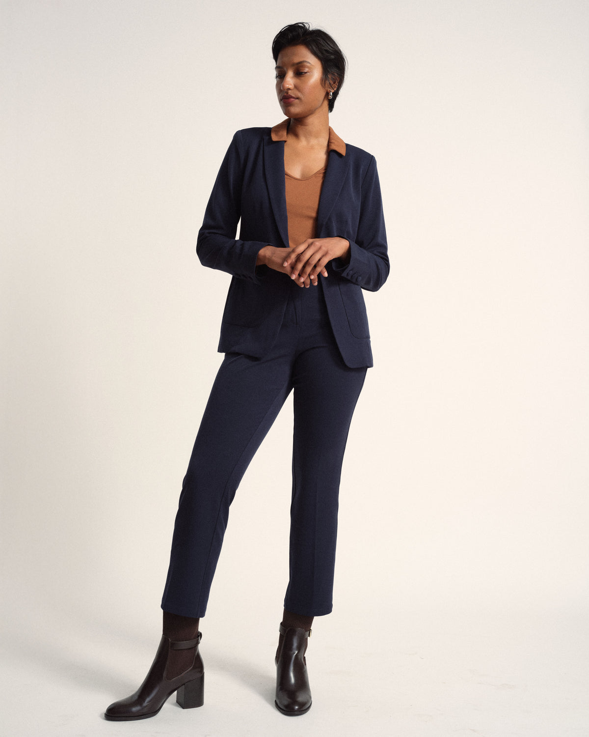 All Day Cigarette Pants - Navy
