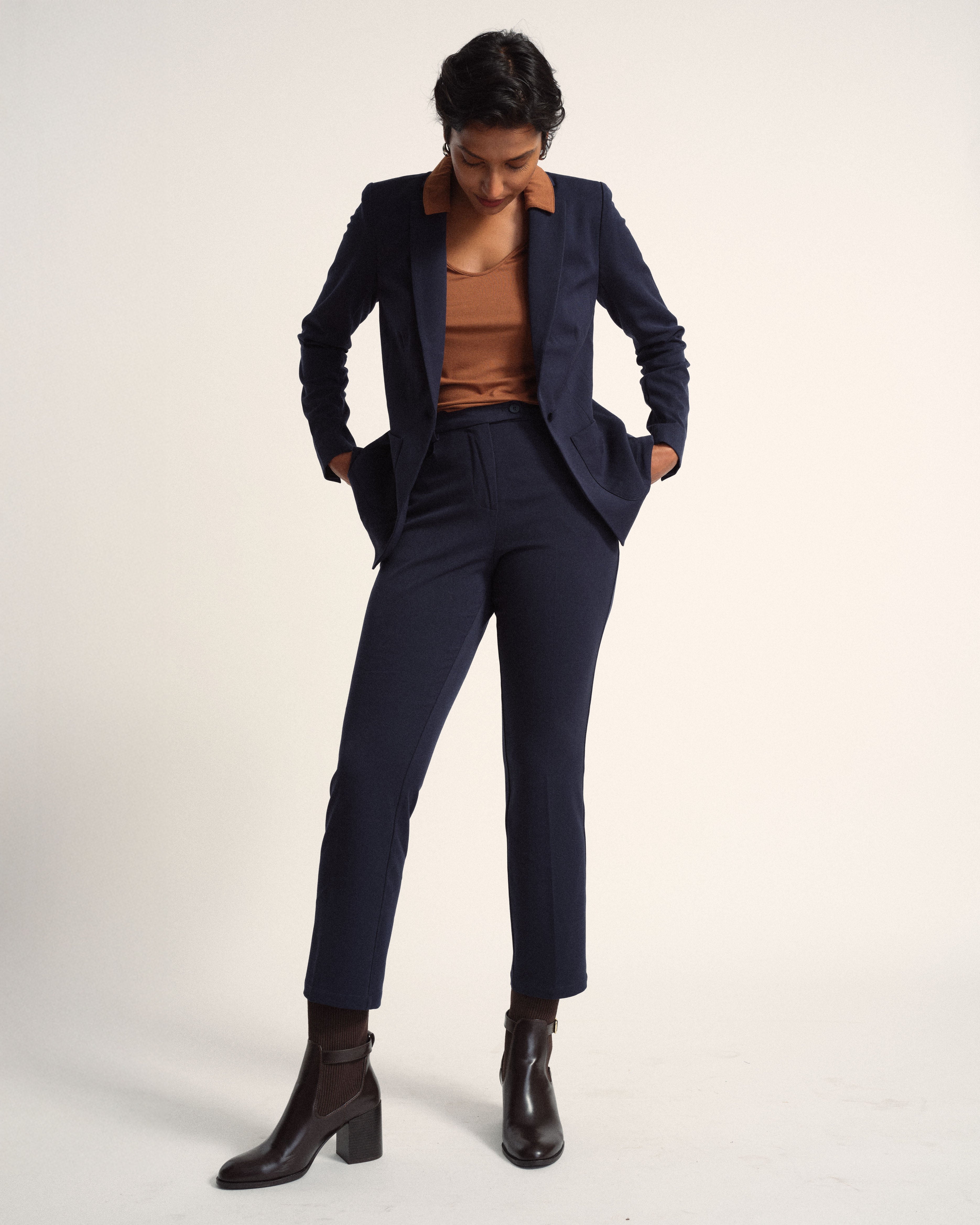 All Day Cigarette Pants - Navy