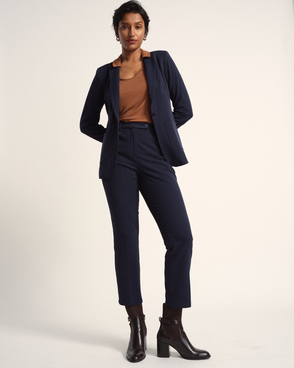 All Day Cigarette Pants - Navy