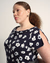 Jewel Liquid Jersey Cowl Neck Top - Mystic Blossom | Plus Size & Straight Size Women's Fashion | Universal Standard