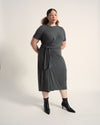 Delilah Liquid Jersey Dress - Dark Gray Heather | Plus Size & Straight Size Women's Fashion | Universal Standard
