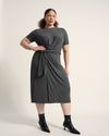 Delilah Liquid Jersey Dress - Dark Gray Heather | Plus Size & Straight Size Women's Fashion | Universal Standard
