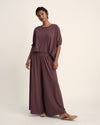 Pina Long Sleeve Lounge Tee - Cassis