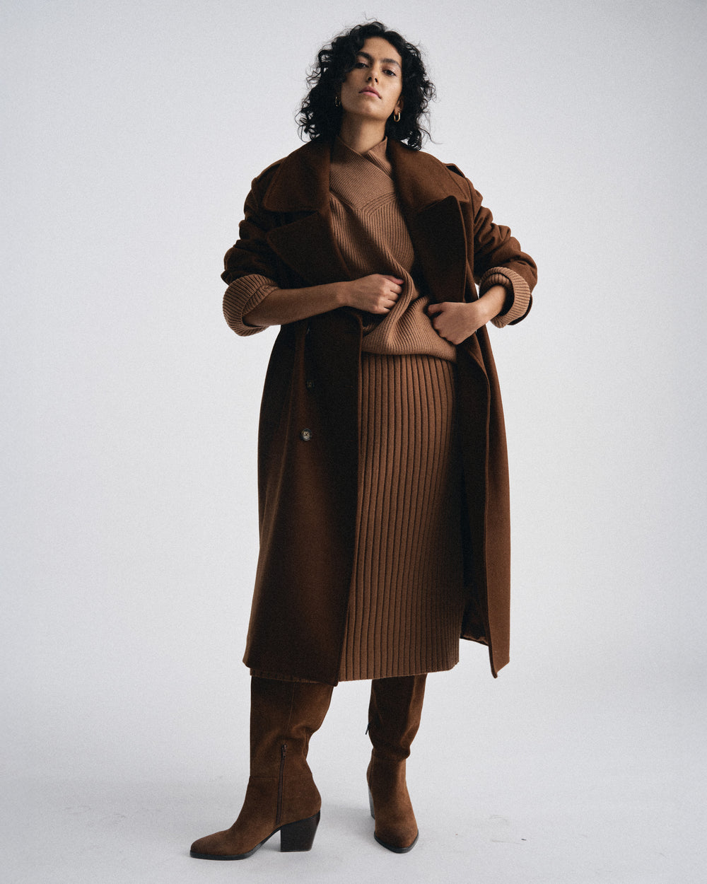Risa Sweater Skirt - Classic Camel