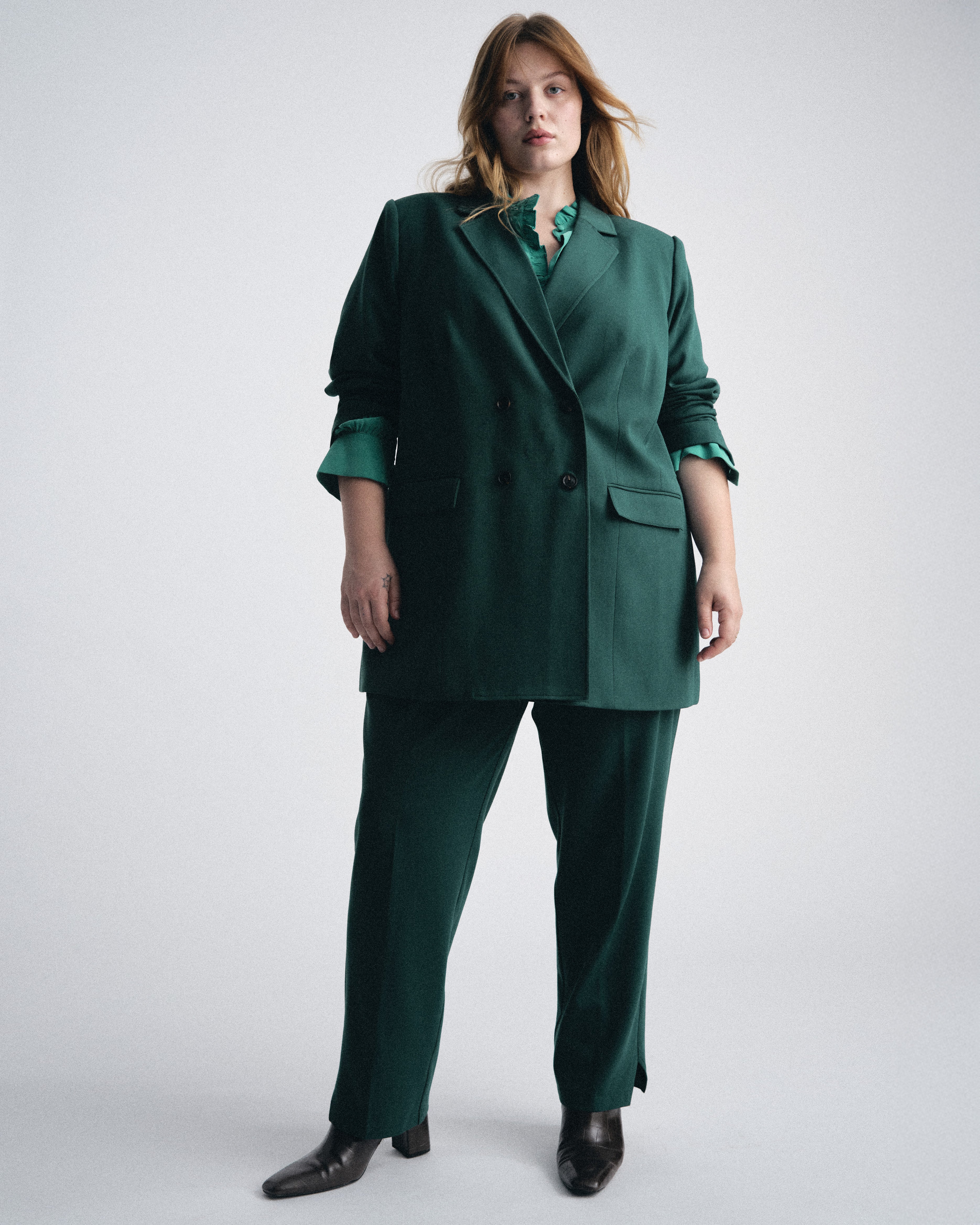 All Day Warren Double Breasted Blazer - Botanic – Universal Standard