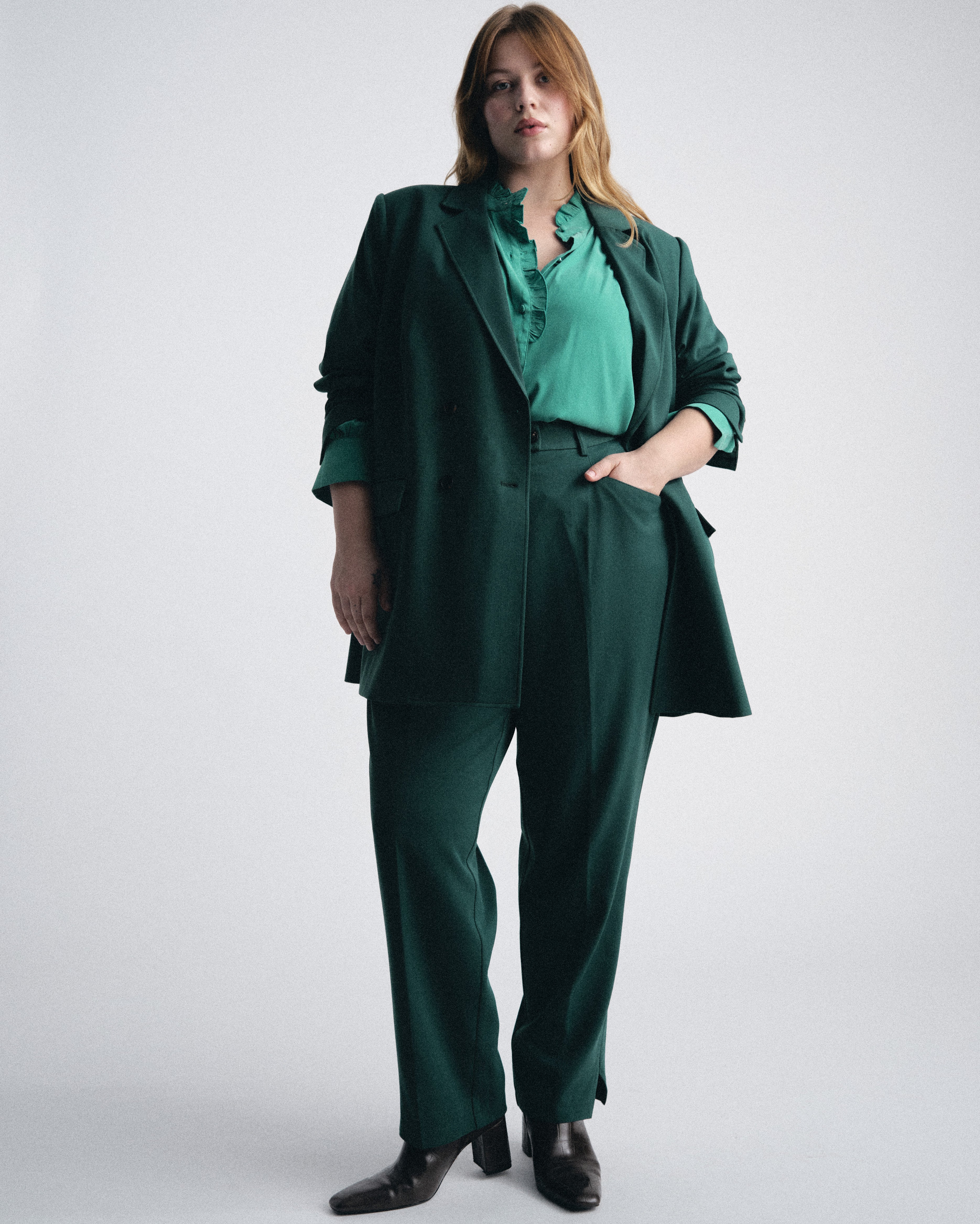 All Day Warren Double Breasted Blazer - Botanic – Universal Standard