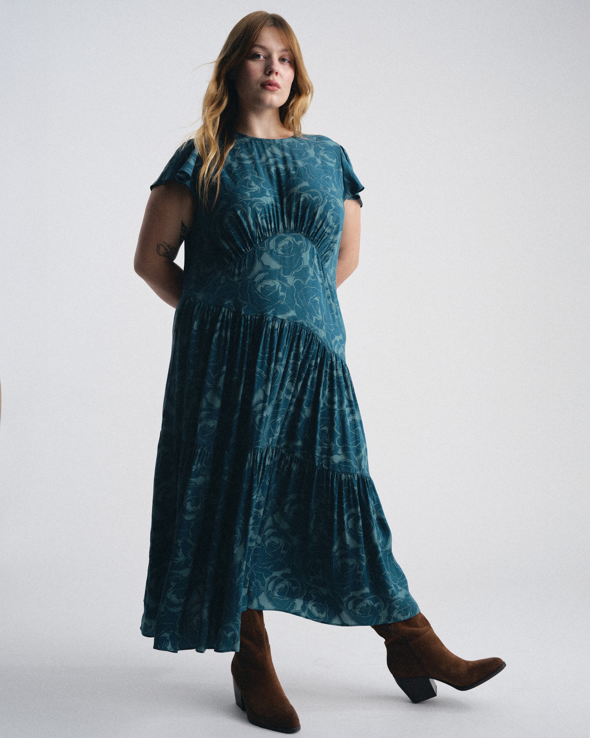 Universal Standard Plus Size Mariella Stretch Cupro Dress
