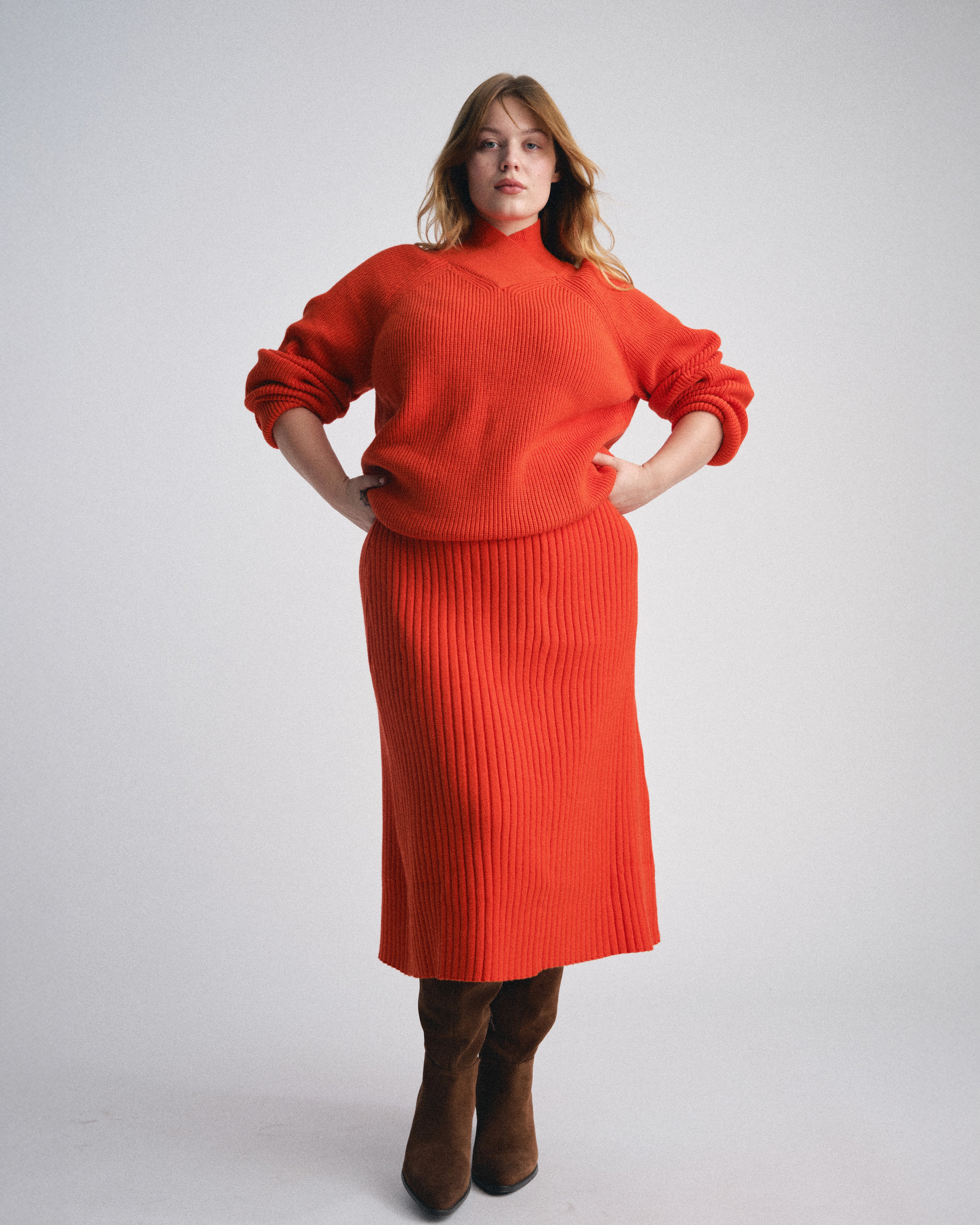 Risa Sweater Skirt - Poppy