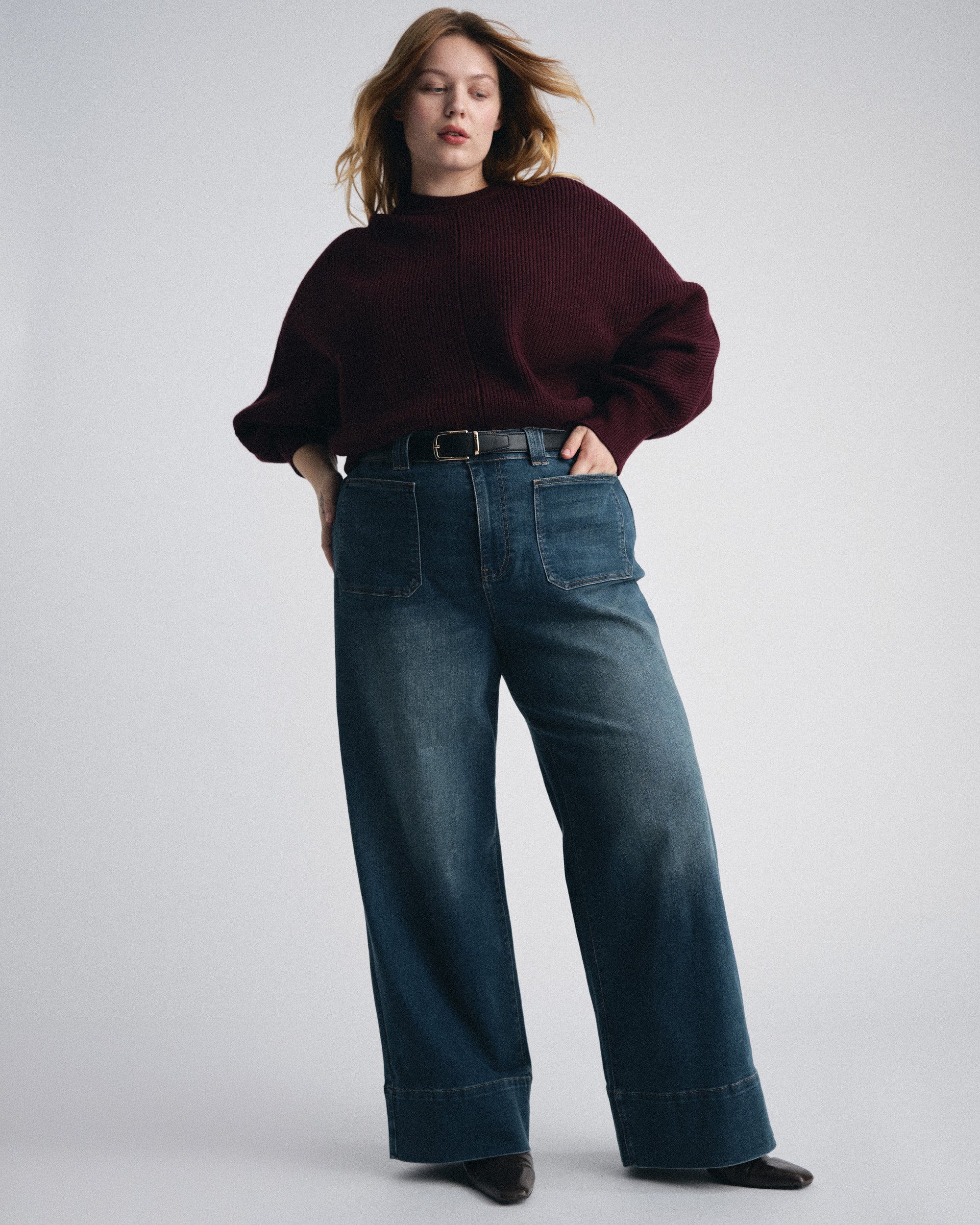 Claudia High Rise Stretch Jeans - Naval Blue Wash