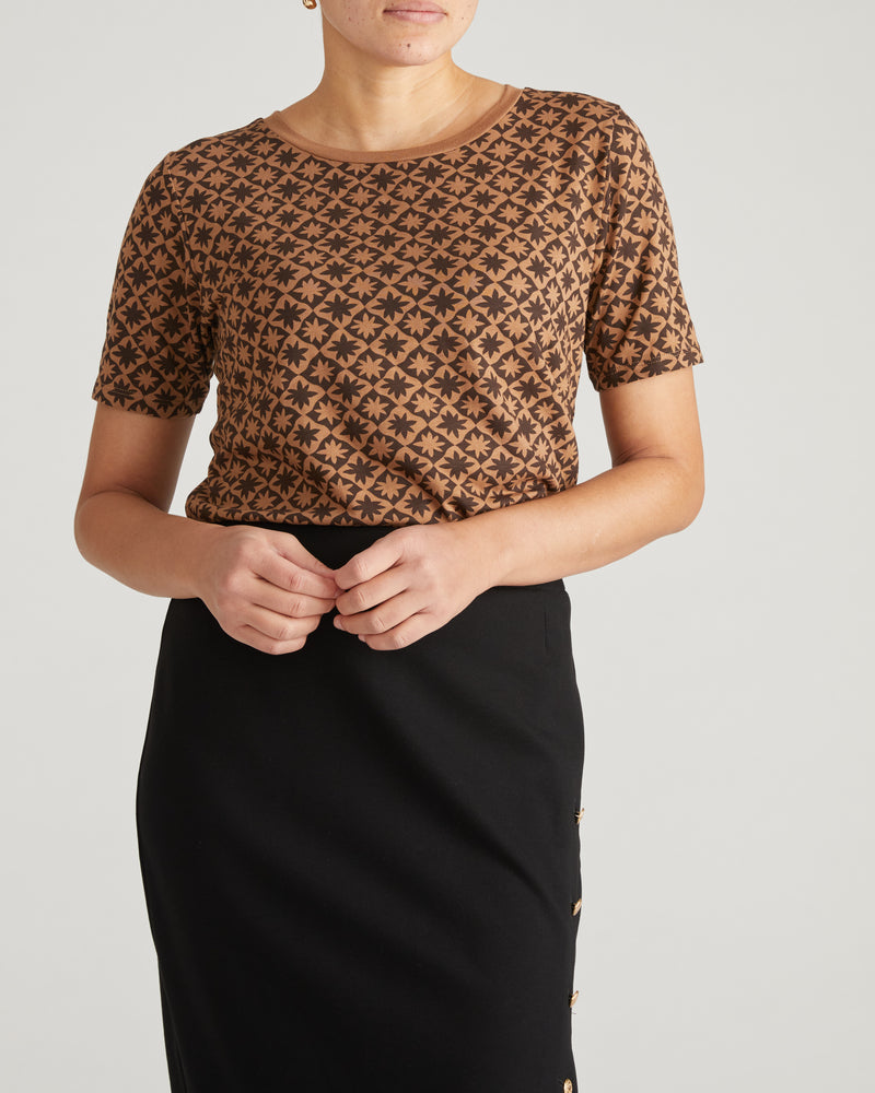 Tee Rex - Brown Hacienda Print